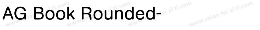 AG Book Rounded字体转换
